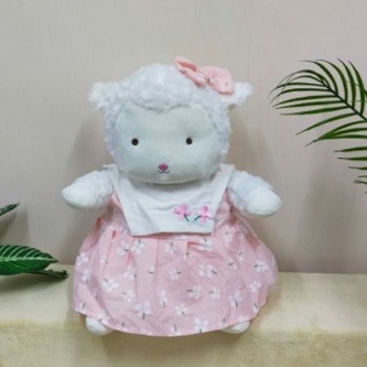 Boneka Domba Dress Size 14&quot;/34cm/boneka kambing/boneka animal/boneka lucu