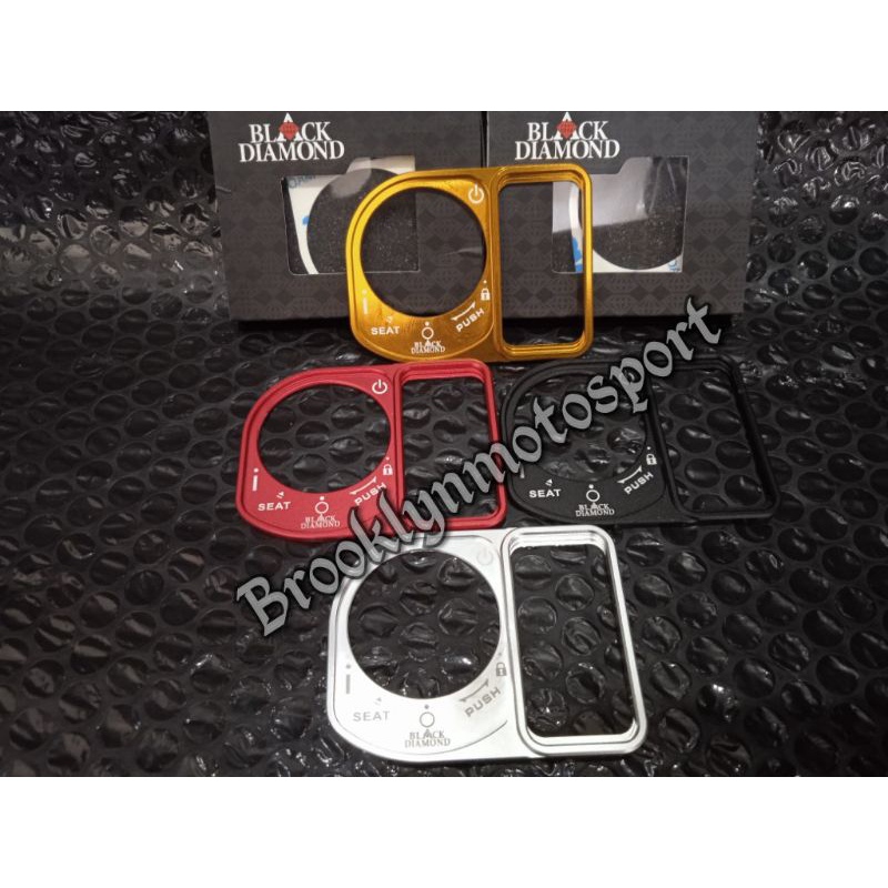 cover kunci kontak PCX 150 / cover tutup kunci kontak PCX 150 black diamond full CNC