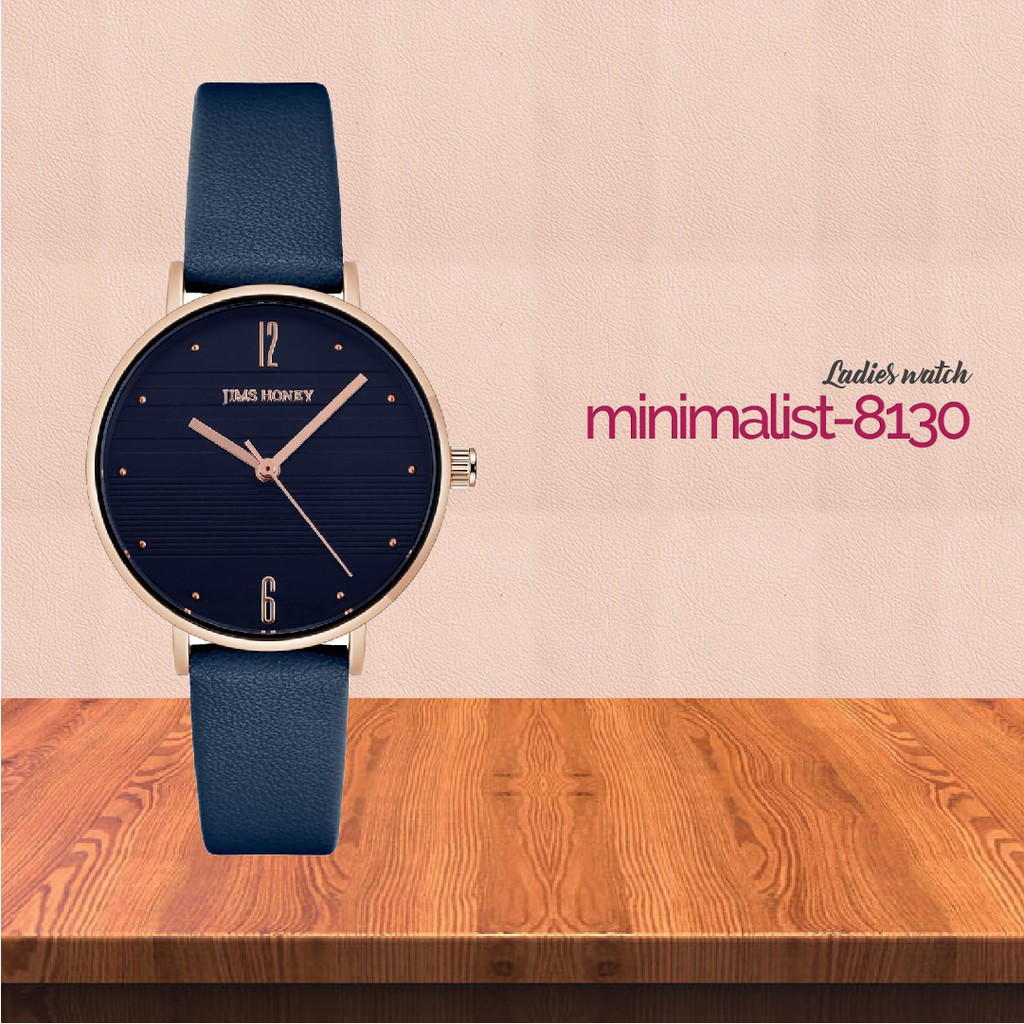 JT Ladies Leather 8130 - Jam tangan kulit elegan | Channel Honey Bag