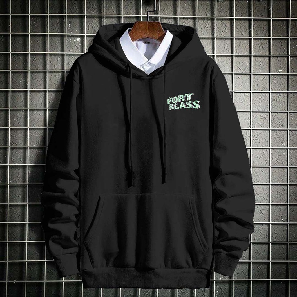 HIPNOP Outerwear Unisex Hoodie BIKE Hitam