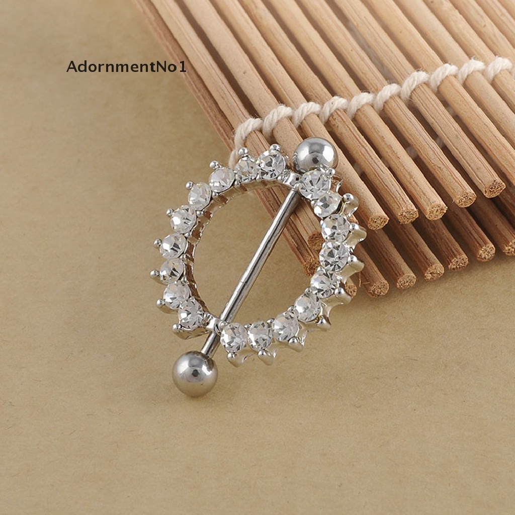 (AdornmentNo1) 1pc / 2pcs Anting Tindik Puting Bentuk Bunga Matahari Bahan Surgical Steel Untuk Wanita