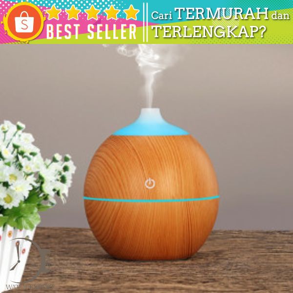 Taffware Ultrasonic Humidifier Aroma Essential Oil Diffuser 130ml - K-H120B - Wooden