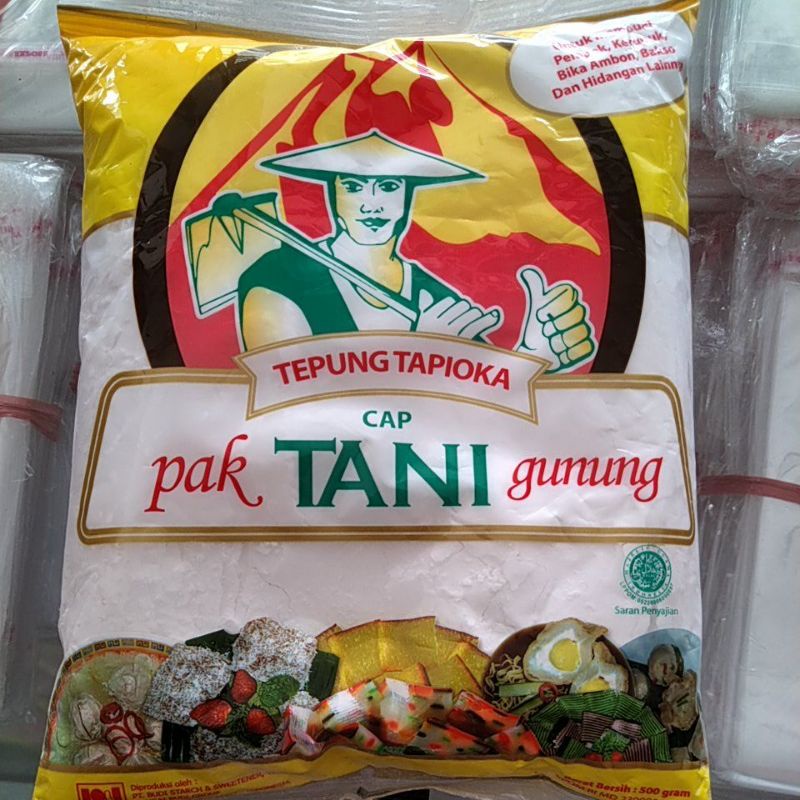 

tepung tapioka cap pak tani gunung 500g