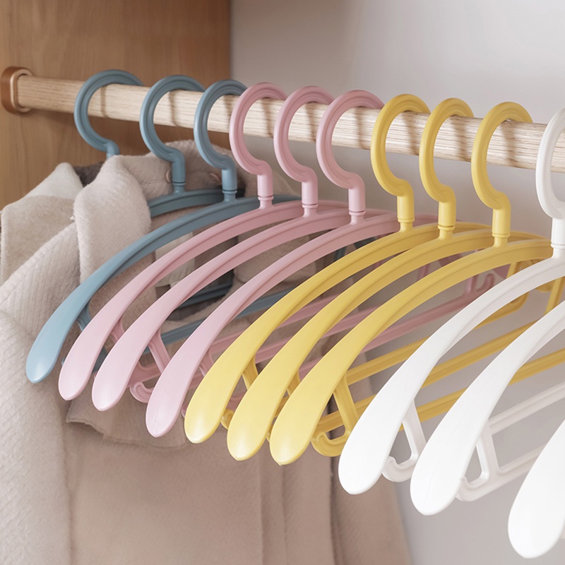 MY-072 Gantungan Baju Hanger Plastik | Plastic Hanger Pakaian Laundry Anti Slip Warna