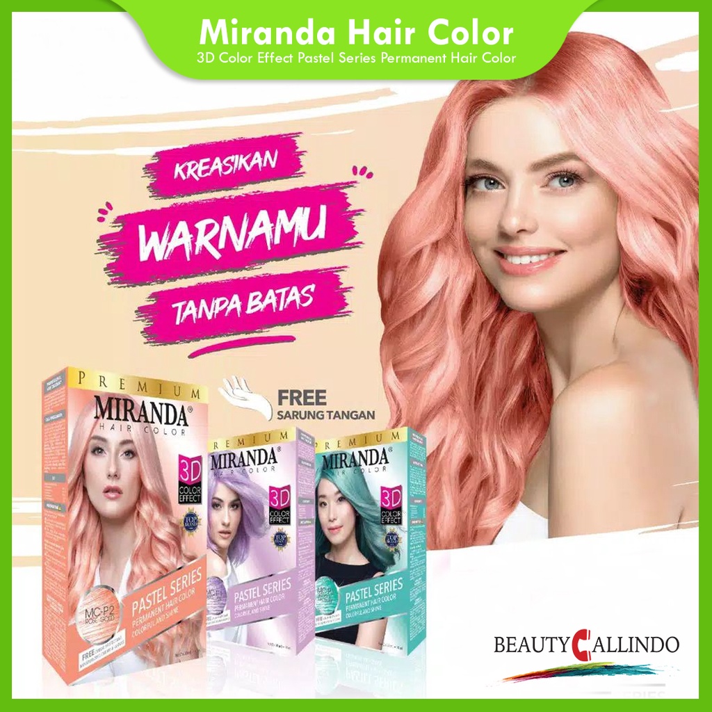 Miranda Hair Color Pastel Series Cat Semir Rambut Warna 3D 30ml