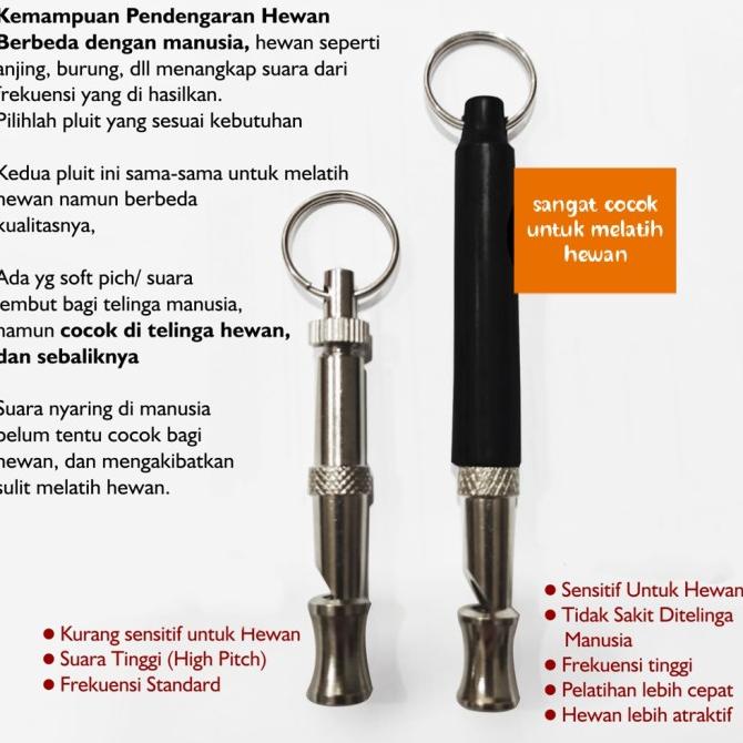 Peluit ultrasonic latih burung parrot elang FF dan anjing