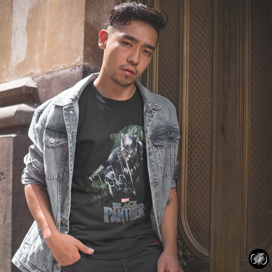 Kaos Baju Custom Karakter Superhero Marvel IMPORT Wakanda Tchalla - Black Panther 08