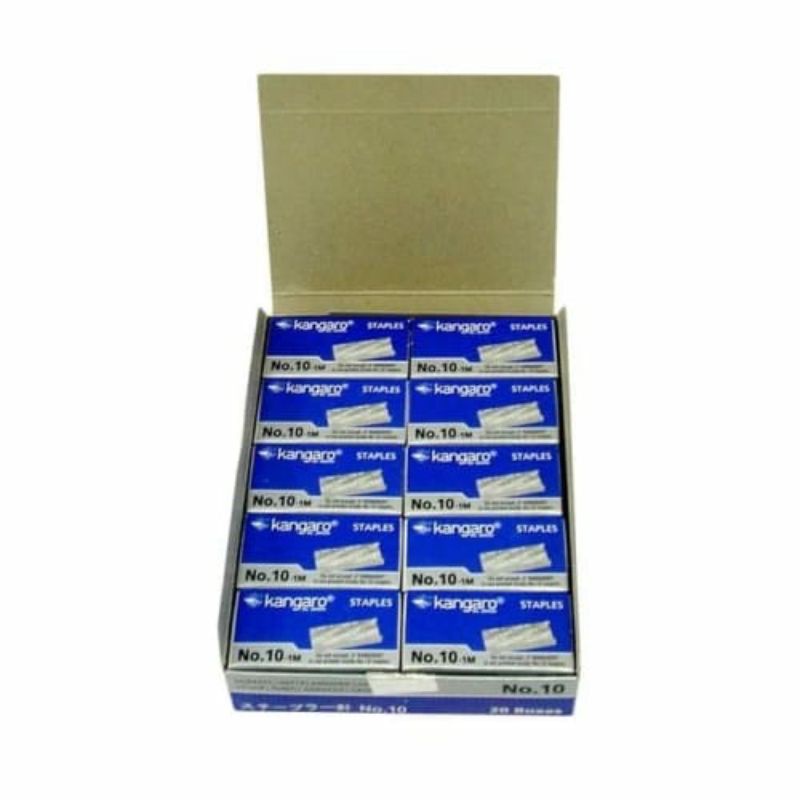 

Isi Staples Kangaro No. 10 (Pak Besar Isi 20 pcs Pak Kecil