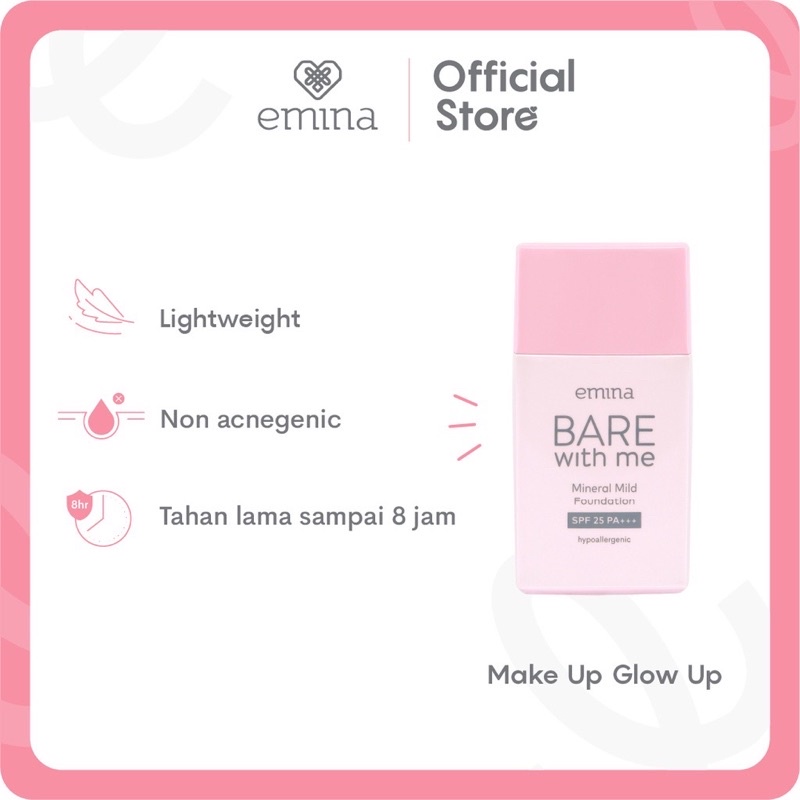 Emina Bare With Me Mineral Mild Foundation 30ML