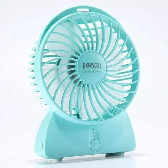 Mini Fan Kipas Angin Robot RT-BF09 Portable - Blue