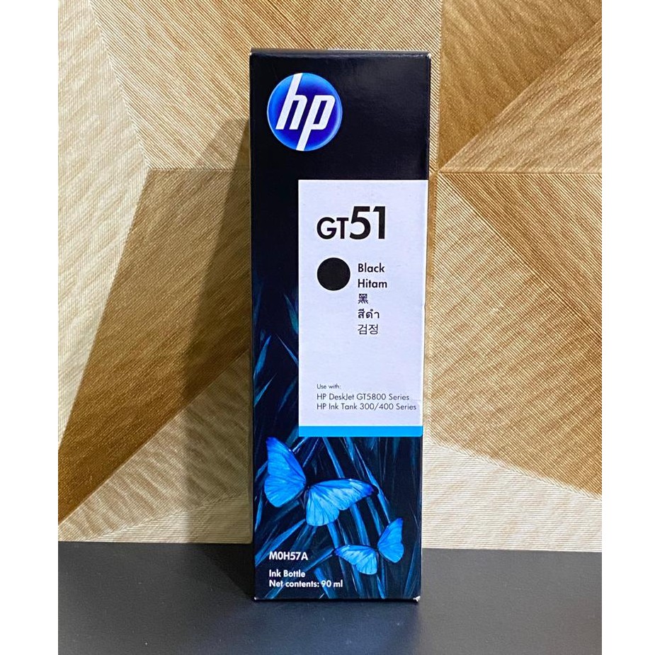 Tinta HP GT51 ORIGINAL HITAM Ink Printer Black Ori ( DI JAMIN 100% ASLI )