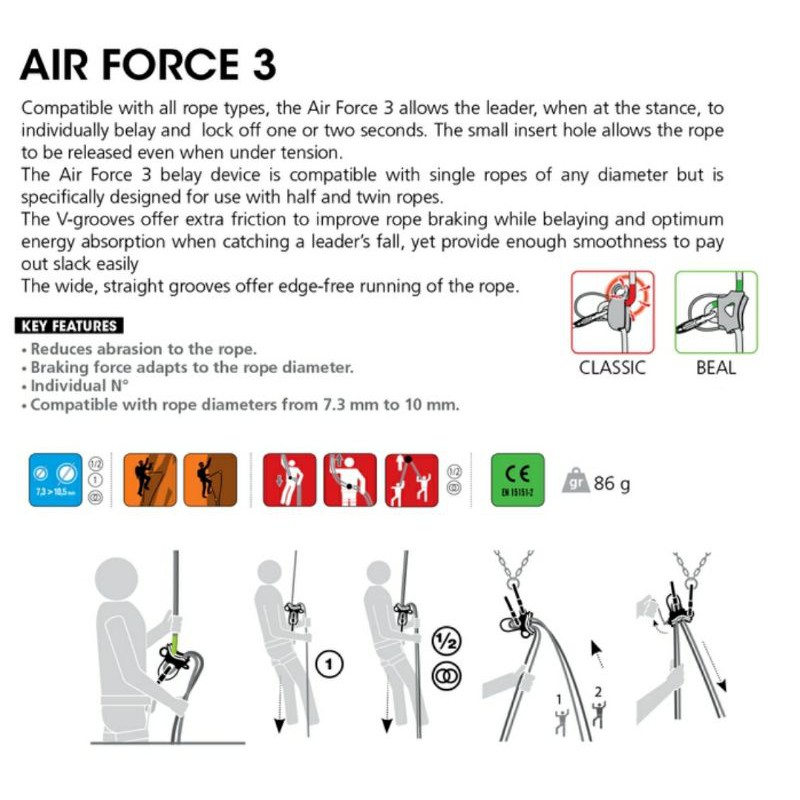 Beal Air Force 3 Belay Device