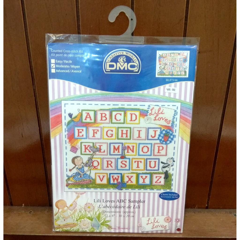 Paket Kristik / Cross Stitch DMC BL873/66 - Lili Loves ABC Sampler