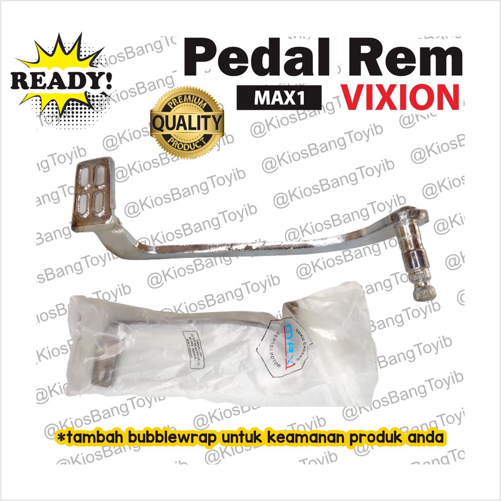 Tuas Pedal Rem Kaki Belakang Yamaha Vixion Old New  Chrome Tebal (MAX1)