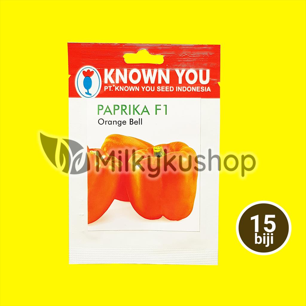 BENIH KYS KNOWN YOU SEED PAPRIKA F1 ORANGE BELL 15 BIJI KP