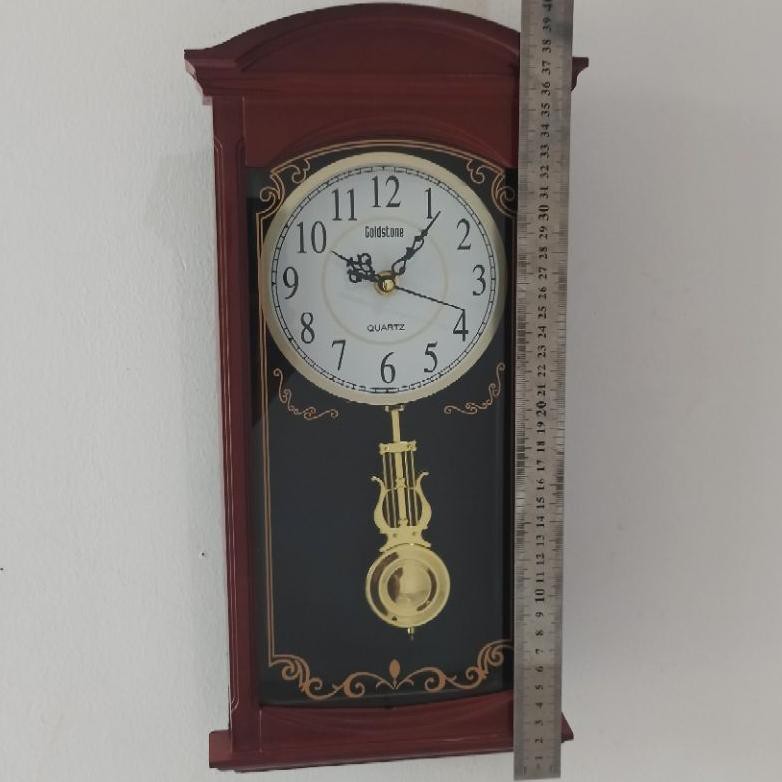 Jam Dinding Antik Klasik Bandul Motif Kayu Jadul Kode 3459 Shopee Indonesia