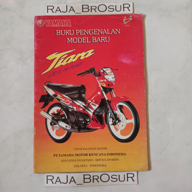 Buku pengenalan model baru/Poster brosur katalog booklet iklan jadul lawas Yamaha Tiara S J120Z CBU 