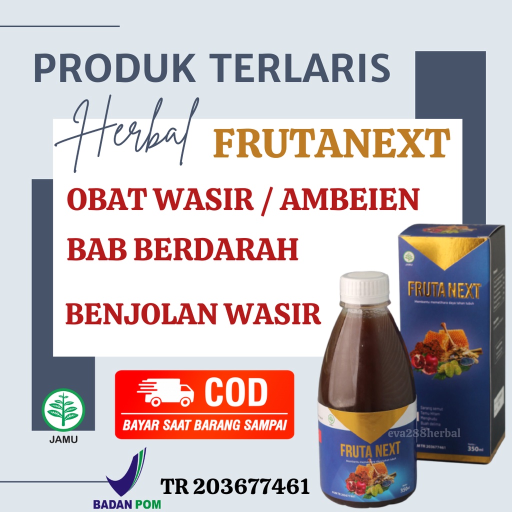 Obat Wasir Ambeien Obat Herbal Sakit BAB Berdarah Obat Benjolan Wasir Ambeien Ambeyen Frutanext Pali