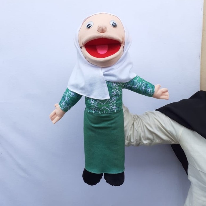 Boneka Tangan Mulut Gerak 50 cm Muppet Siswa Siswi Al Azhar Mainan Dongeng Edukasi