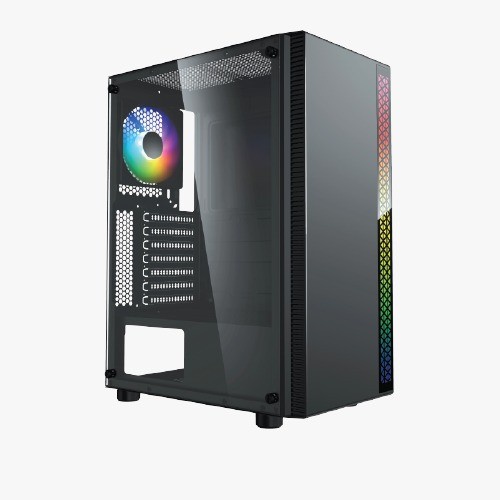 Casing PC Gaming Infinity Flash V4 Tempered Glass LED RGB