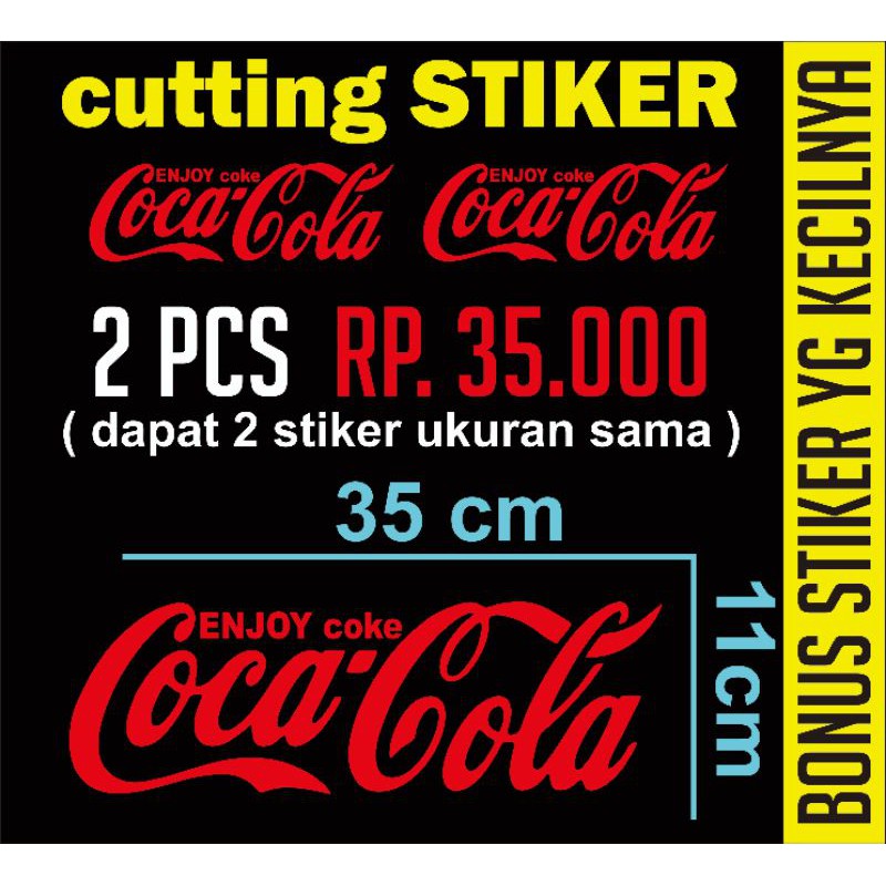 

cutting stiker LOGO COCA COLA