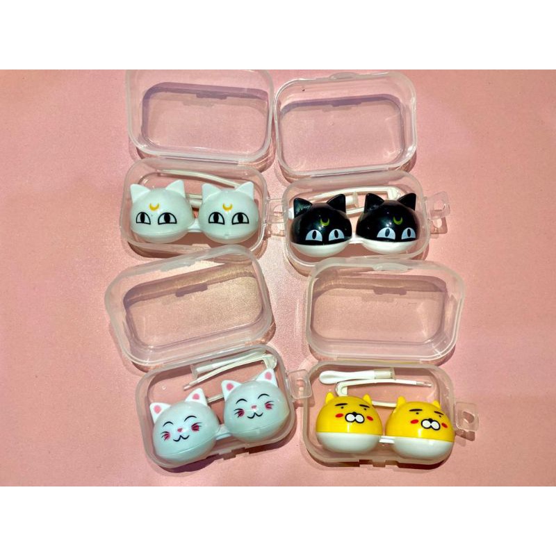 KOTAK LENSA MINI ANIMAL + CAPITAN / TRAVEL KIT / TEMPAT SOFTLENS