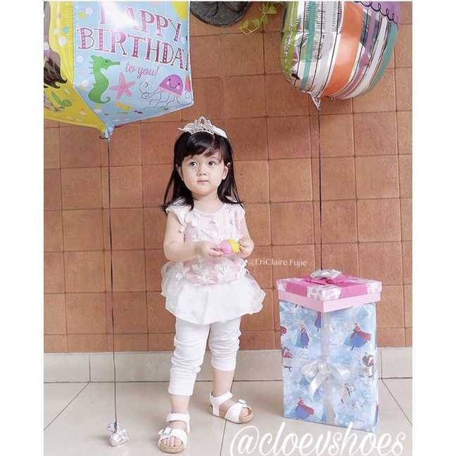 CLOEVKIDS - READY STOCK Chyaa Size 22-35 Sepatu Sandal Anak Perempuan Slop Flat Lucu