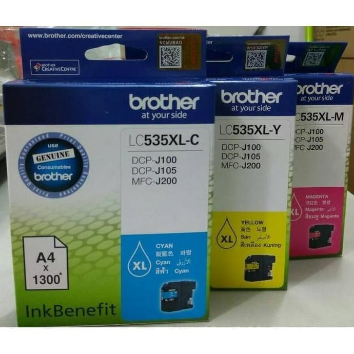 

Ink | Tinta Brother Ink Cartridge Lc-535Xl C/M/Y Per Warna