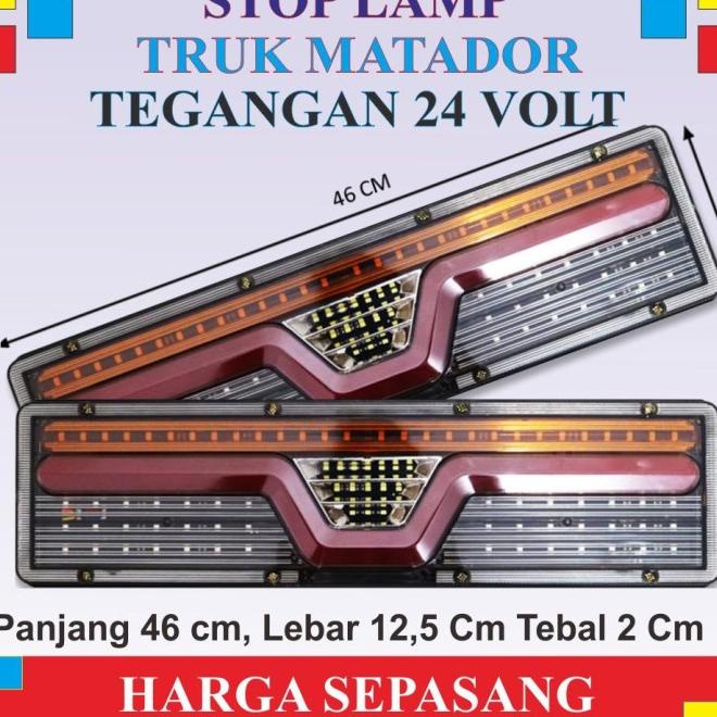 Lampu Rem Mundur Parkir Stoplamp Led Mobil Truk Canter Traga Hino Elf