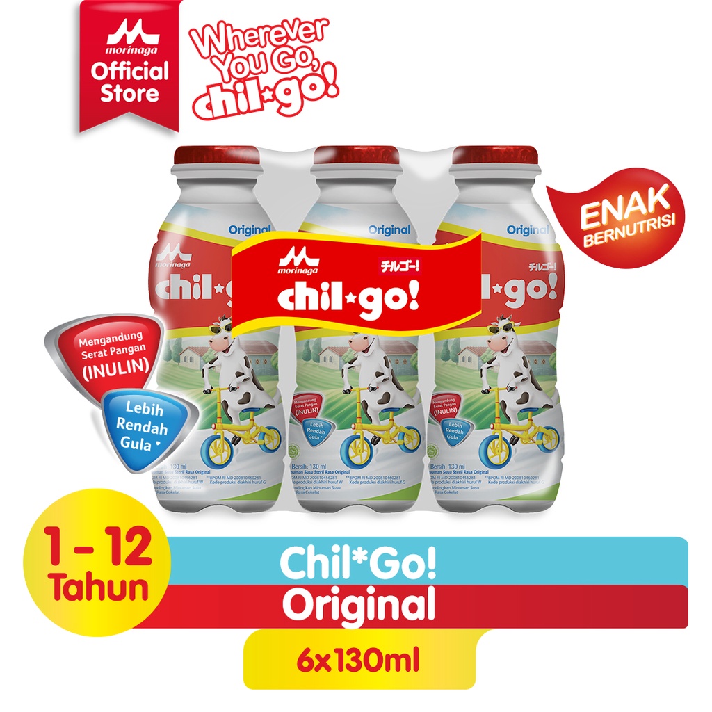 Promo Harga Morinaga Chil Go UHT Original 130 ml - Shopee