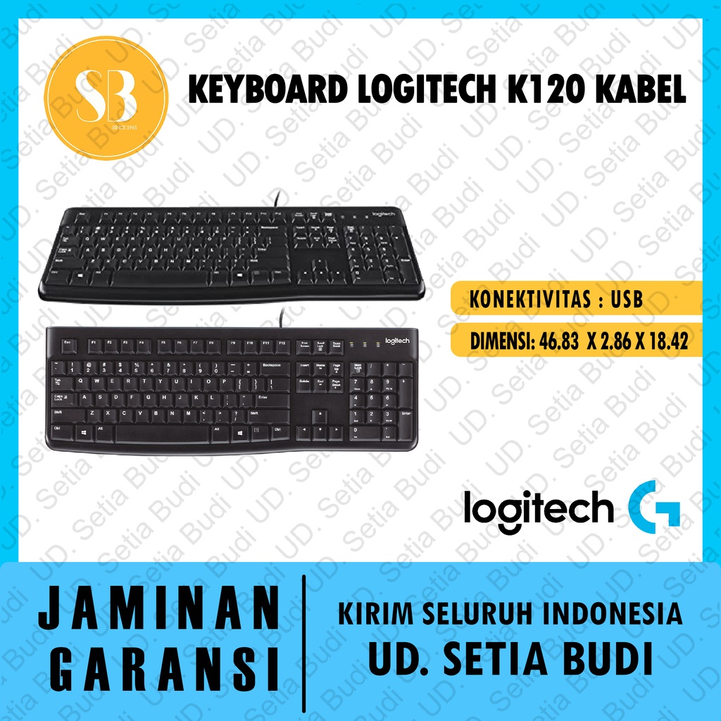 Keyboard Logitech K120 Kabel