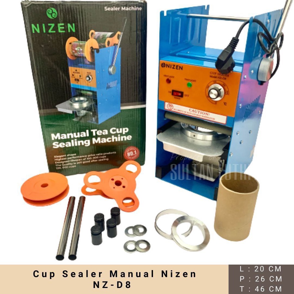 Cup Sealer Manual Nizen NZ-D8 22oz   Cup Sealer Manual / Mesin Penutup Gelas Plastik