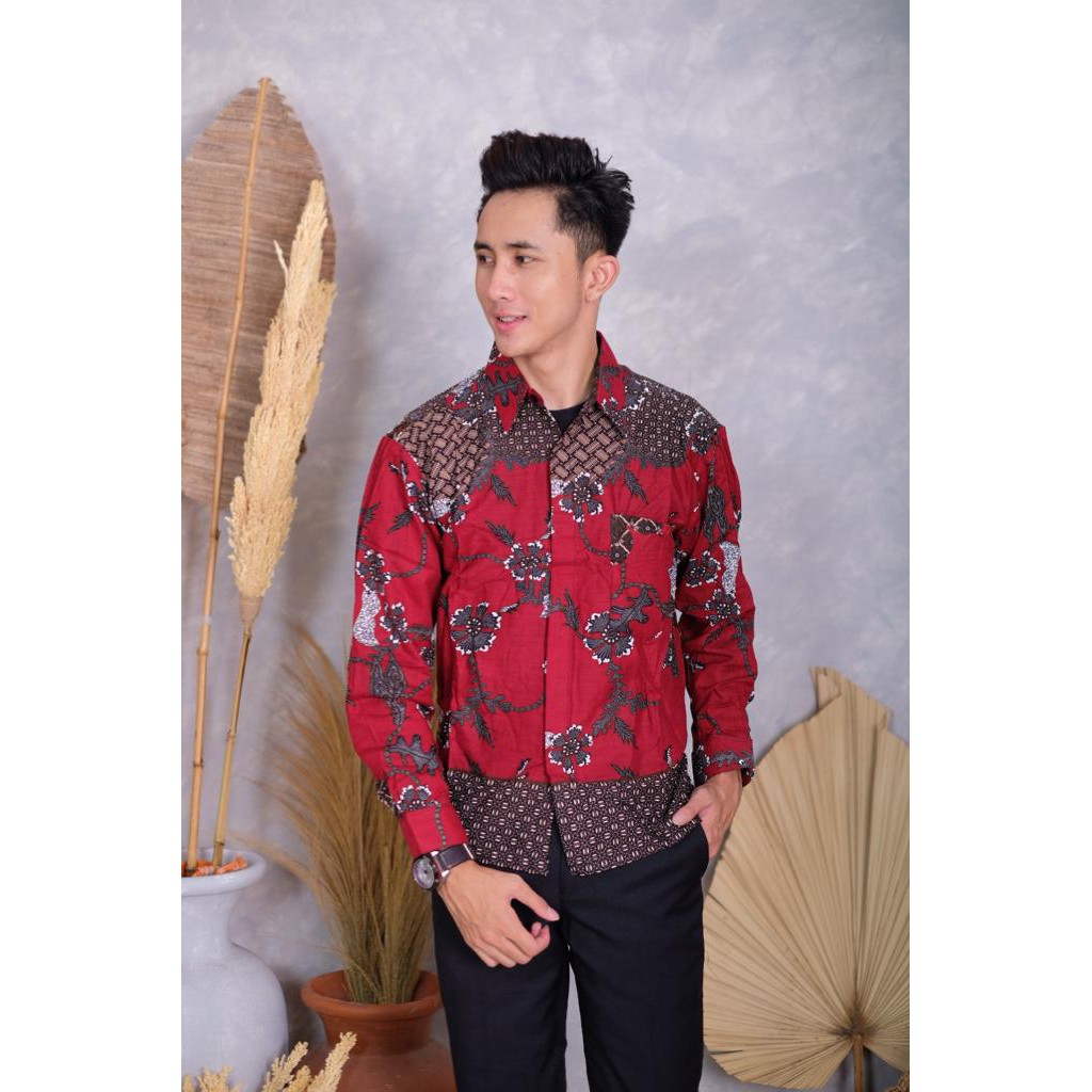 BATIK COUPLE ATASAN HEM PENDEK M L XL XXL