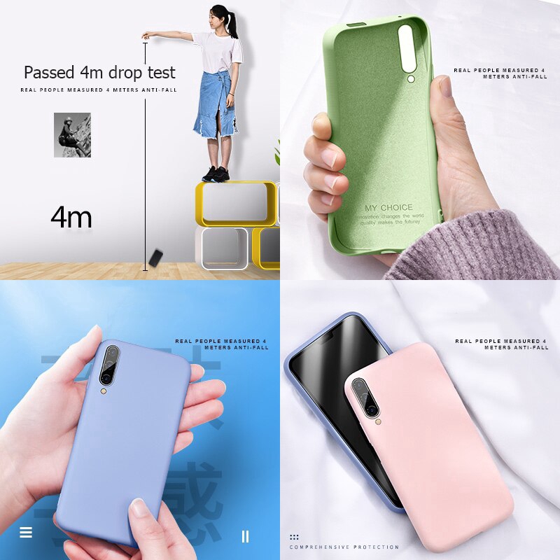 Oppo Reno 6 4G 5G Reno6Z A54 A15 A15S A9 2020 A5 2020 A53 A52 A92 A8 A31 2020 Shockproof Soft Rubber Liquid Soft TPU Silicone Protective Case