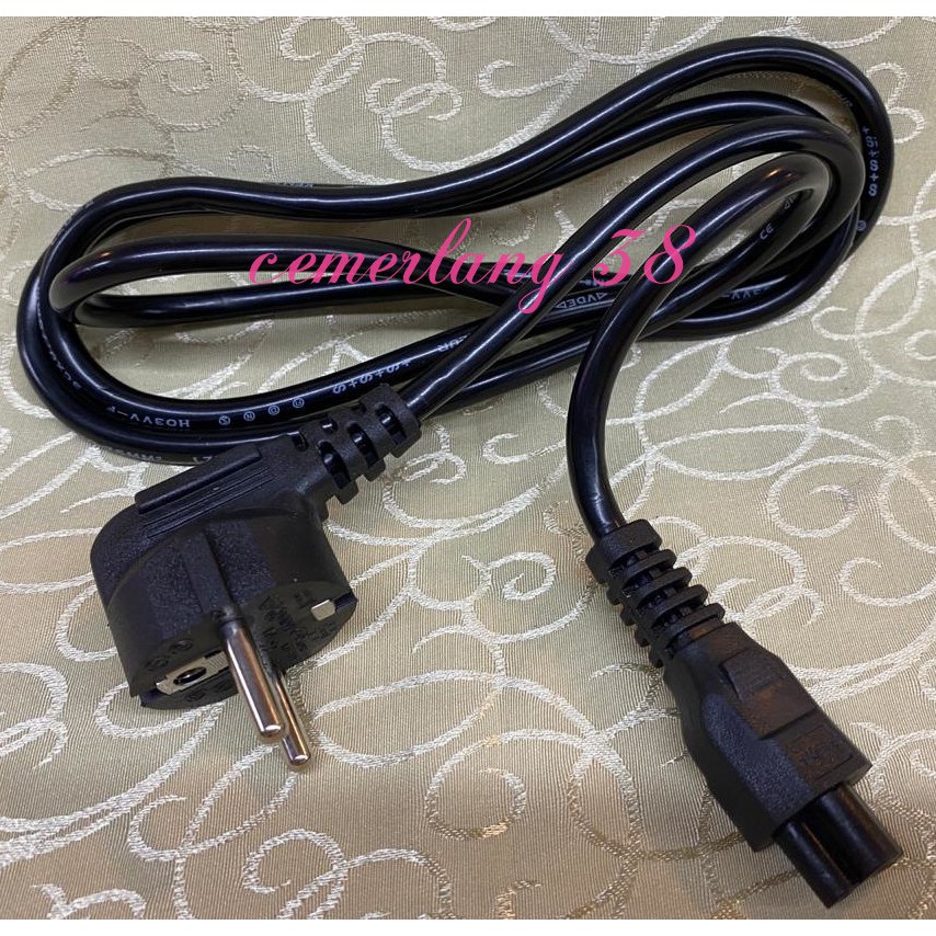 1.5m Kabel Power AC Cord Laptop Colokan 3 Kabel Adaptor Notebook Mickey Bunga