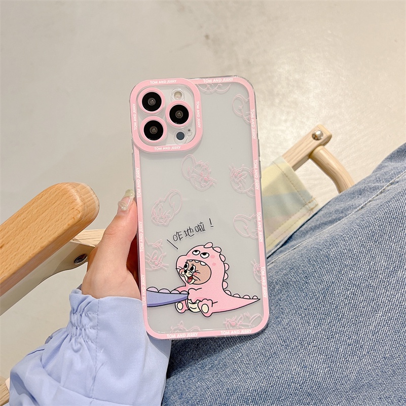 Soft Case Silikon TPU Transparan Motif Kartun Dinosaurus Untuk Xiaomi Redmi Note 11 11s 10s 9 8 Pro 10C 10A 10 9A 9C 9T Mi 11 Lite 11T Pro Poco F3 X3 NFC Pro