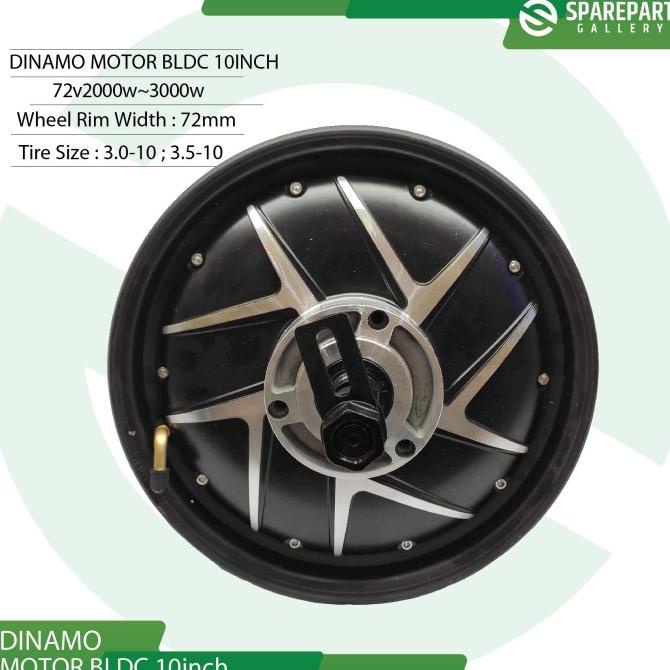 Dinamo Bldc 10Inch 72V 2000W-3000W Electric Scooter Hub Motor Ring10"