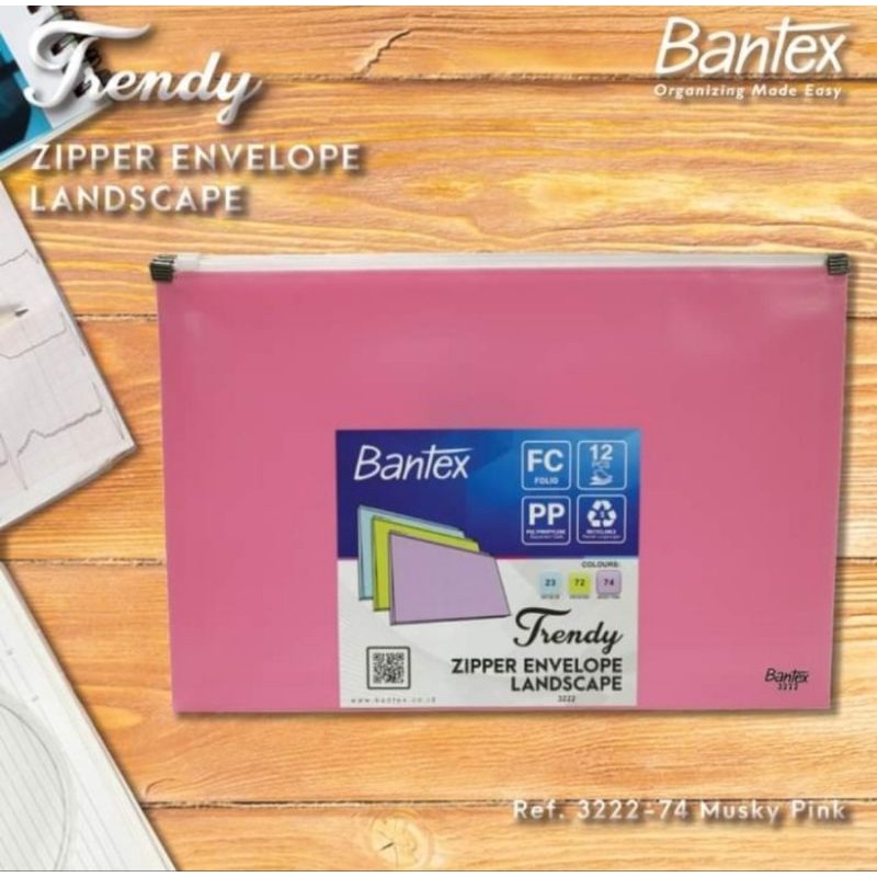

TRENDY ZIPPER ENVELOPE LANDSCAPE BANTEX 3222