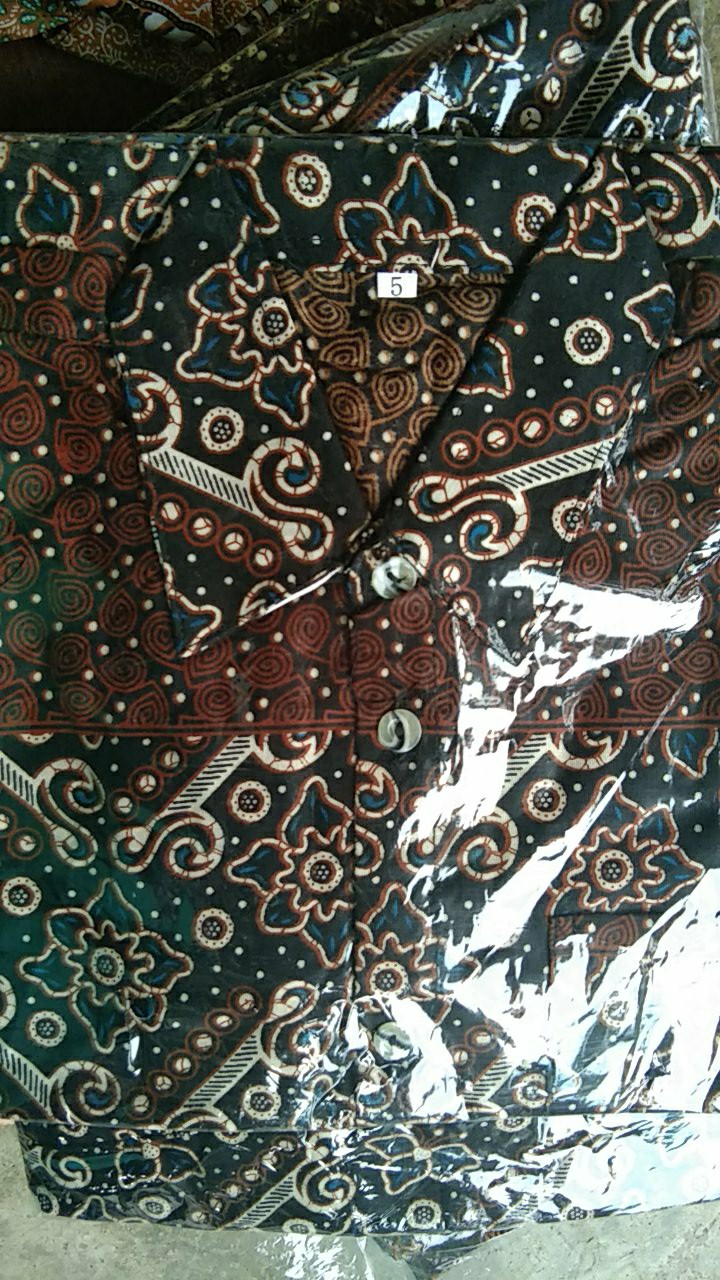 Batik Couple Keluarga Sania Ruffle Ori Ndoro Jowi Dnt Motif Mataram Ht