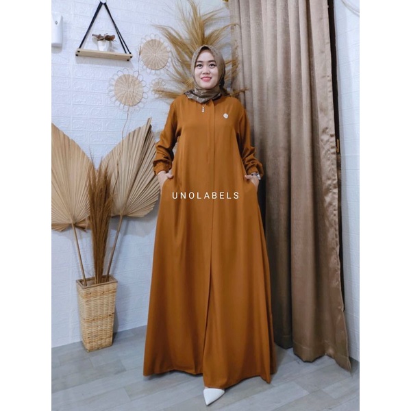 Gamis atau Dress Muslimah Biya bahan Shakila