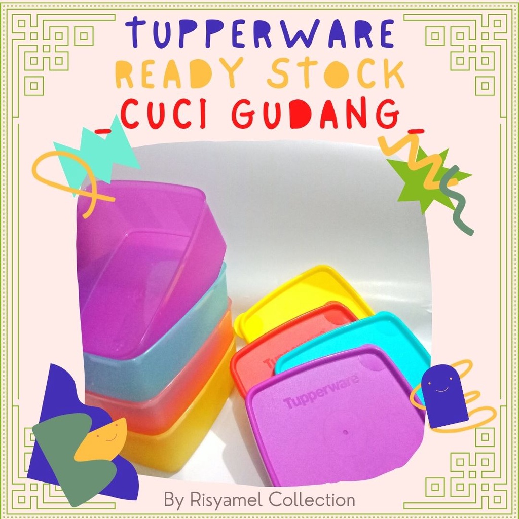 [DAPAT SEMUA - 12.12 DESEMBER PROMO] TUPPERWARE KOTAK BEKAL ANAK ANTI BOCOR KEDAP UDARA Tempat Bekal