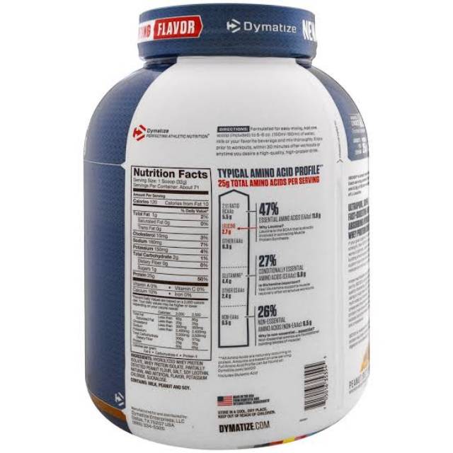 Dymatize Iso 100 Whey Protein Hydrolized 5 Lbs SUPLEMEN GYM ISOLATE KESEHATAN MAKANAN GYM FITNES DNI