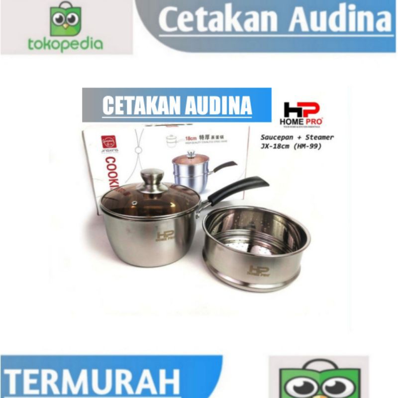 Panci Home Pro Susun/Panci Susu/Panci Milk Pot/Panci Stanliess uk 18Cm