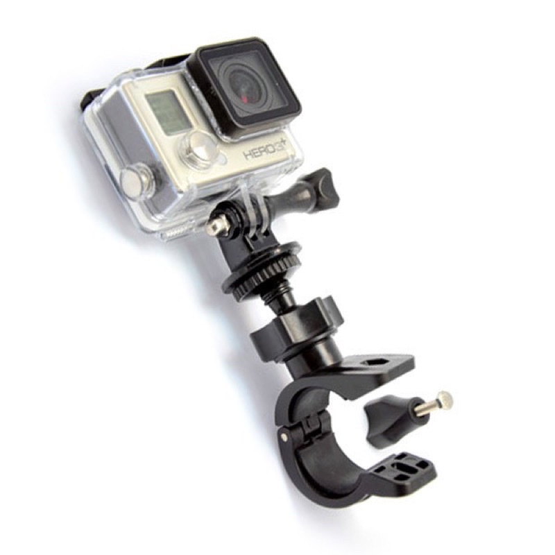 Bracket  Holder Stang Sepeda / Motor Bracket Roll Cage Dual Mount for Action Cam Xiaomi Yi Kamera DSLR GoPro