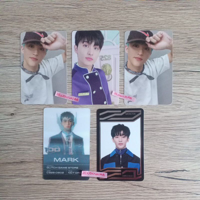 Mark NCT Mixtape Card, Lenticular Glitch Mode Mode Version, Universe Card & Keycard SG22 NCT Dream