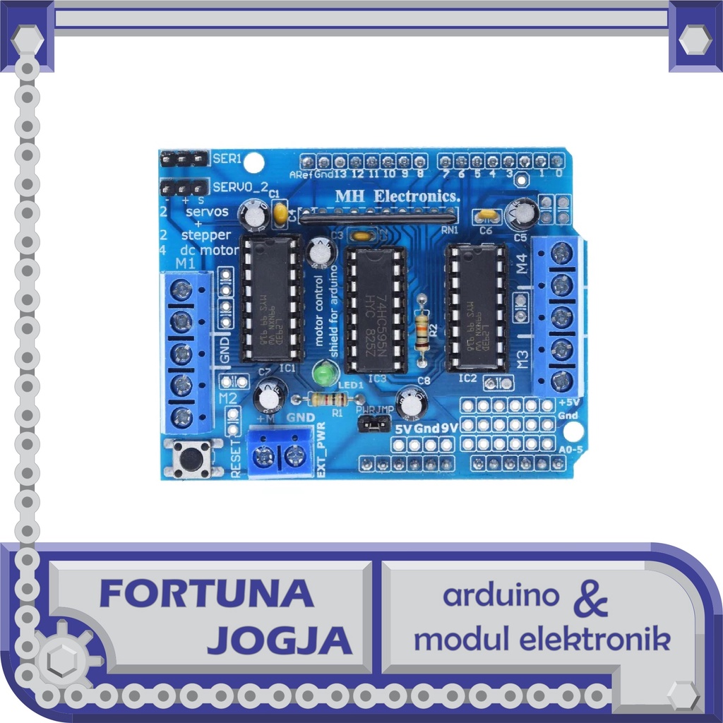 Схема l293d motor shield
