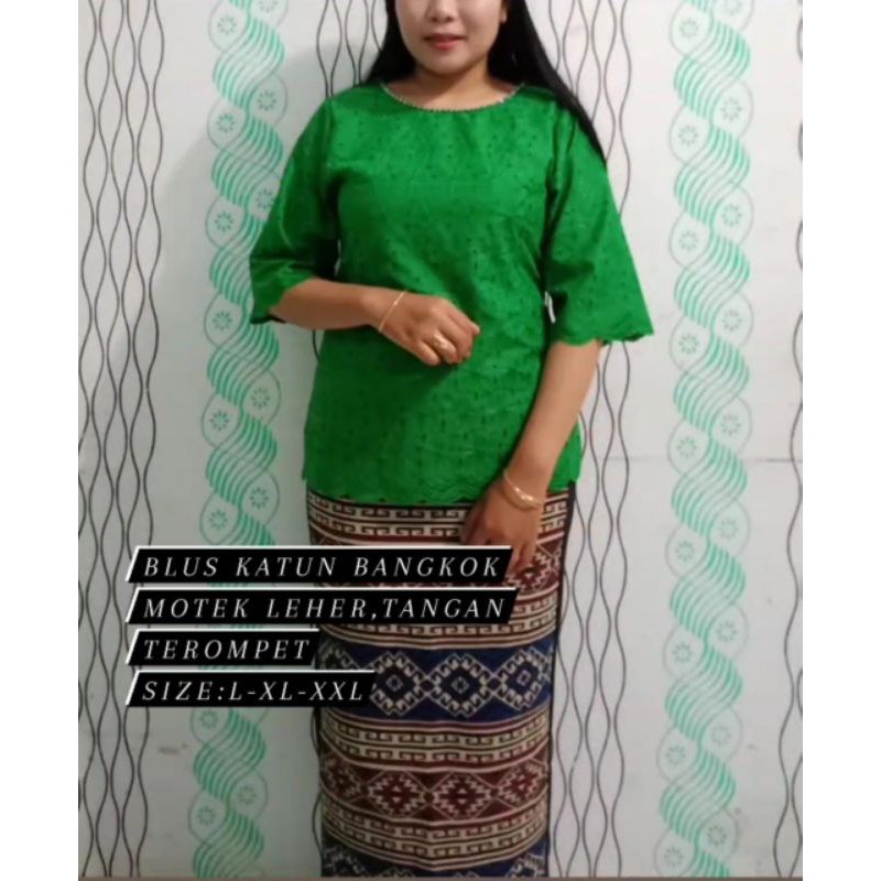 blus katun bolong