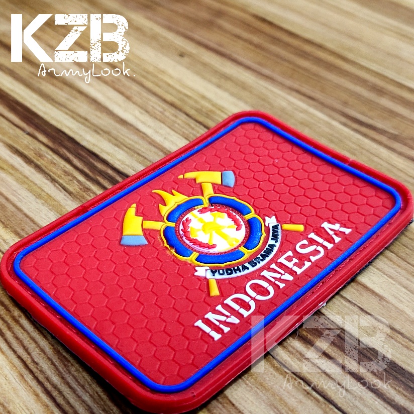 Patch Rubber Velcro DAMKAR INDONESIA-Yudha Brama Jaya