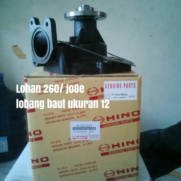 Water Pump Hino Lohan J08e 16100-0021e0021