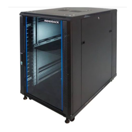 IR9020G - 20U Close Rack Depth 900mm Glass Door 19&quot; - INDORACK